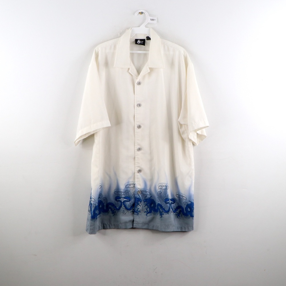 Vintage 90s Streetwear Anime Dragon Tribal Shirt